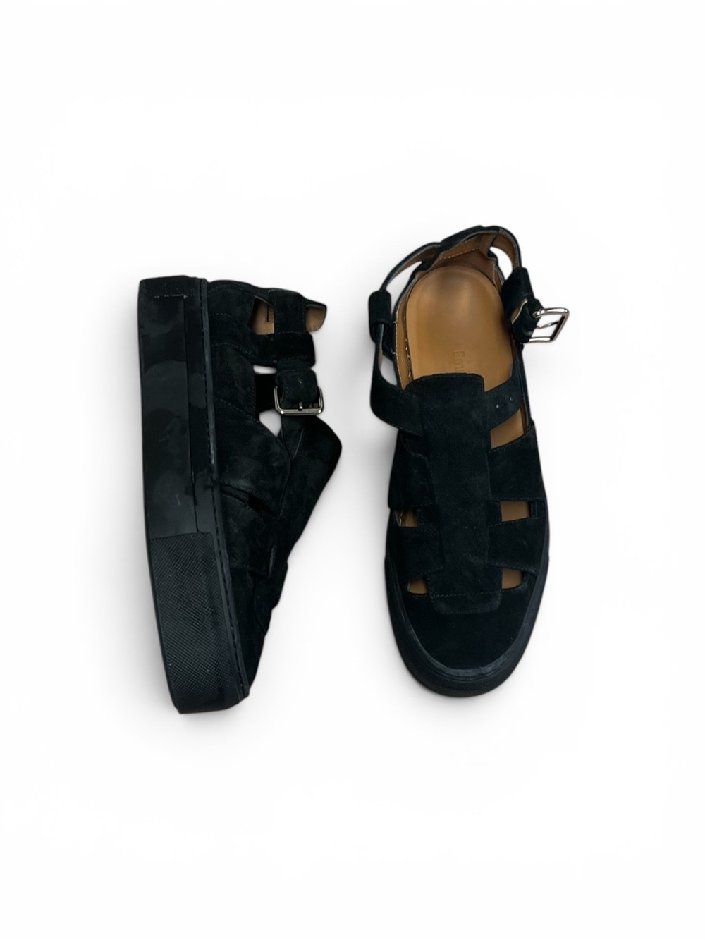 EMME PARSONS Ernest Cutout Suede Platform Sandals | Size: EU38